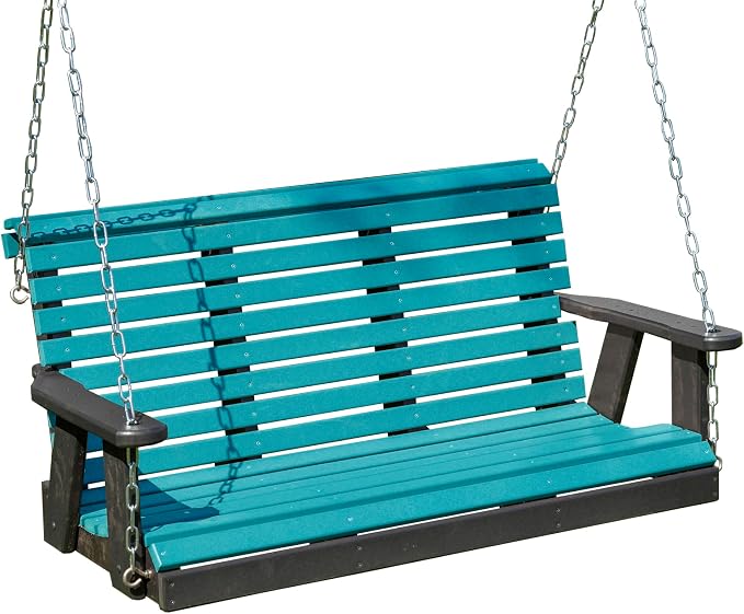 Poly Lumber Wood 5FT Porch Swing Amish Craftsmandship Made in USA HDPE by Unknown