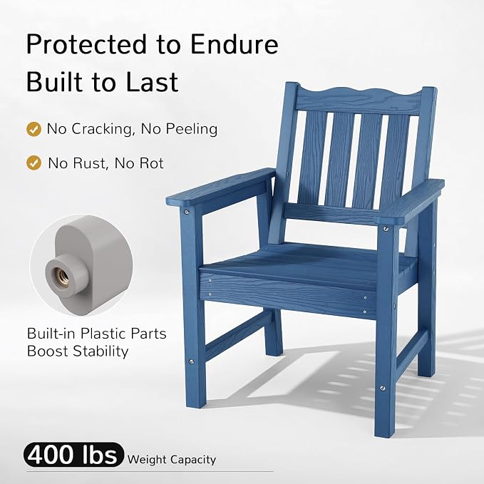 Stoog 3-Piece All-Weather Garden Chairs Set of 2 - Image 4