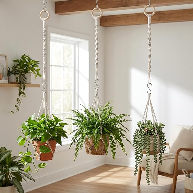 3 Pcs Adjustable Macrame Plant Hanger Extenders - Image 2
