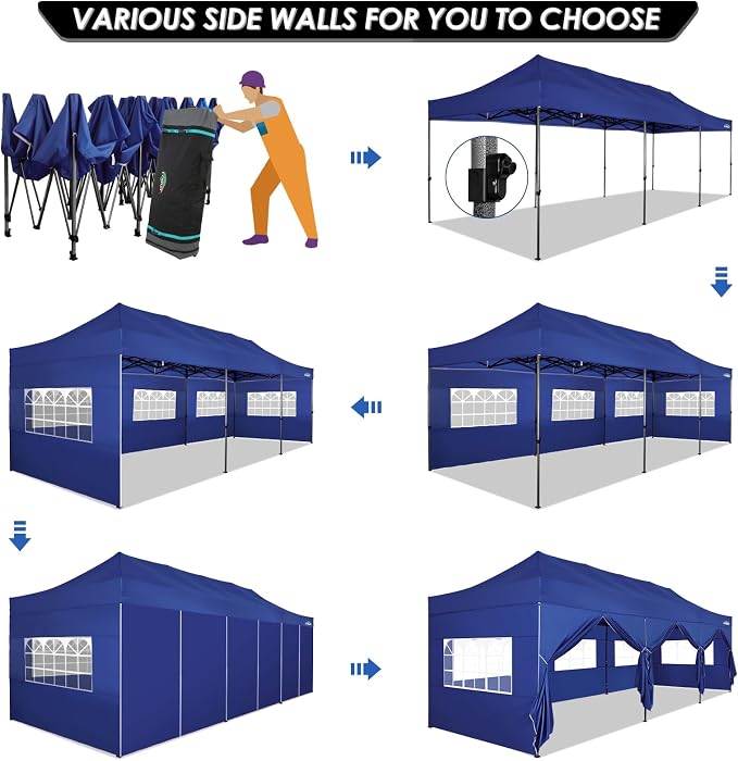 COBIZI 10x30 Pop up Canopy Tent 10x30 Canopy - Image 6