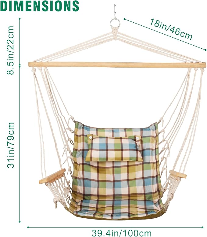 Backyard Expressions Reversible Hanging Rope Swing - Image 2