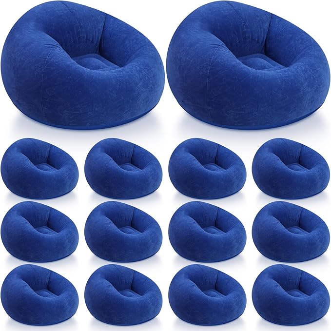 Realspring Inflatable Bean Bag Chairs Outdoor Blow up Camping Chairs Inflatable by Realspring