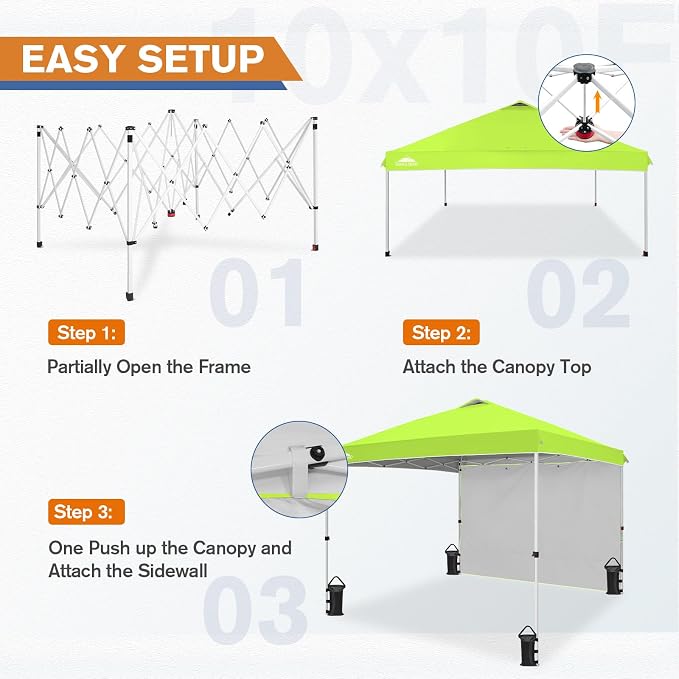 EAGLE PEAK Commercial Canopy 10x10 Pop Up Canopy Tent - Image 2