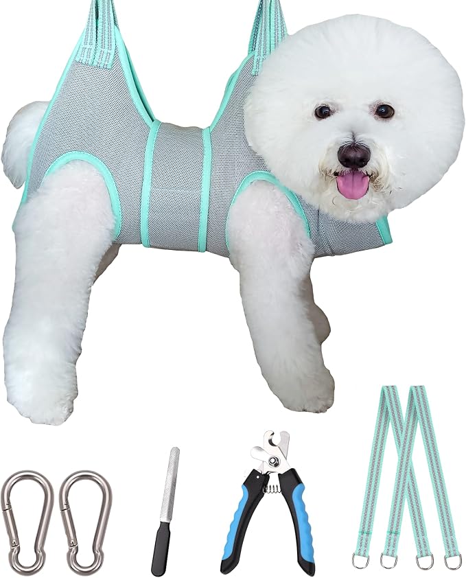 Dog Grooming Hammock Harness, Small Dog Groming Sling, Dog Nail Clipping Hanger by Kkiimatt