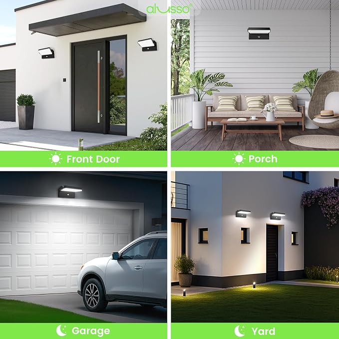 ALUSSO® 20W/40W/55W LED Outdoor Motion Sensor Wall Light, 3000K/4000K/6500K - Image 9