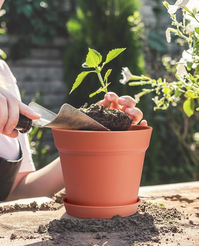 homenote Plant Pots, 6 Inch Flower Pots - Image 7