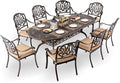9-Piece Cast Aluminum Patio Furniture, Outdoor Dining Sets by Unknown