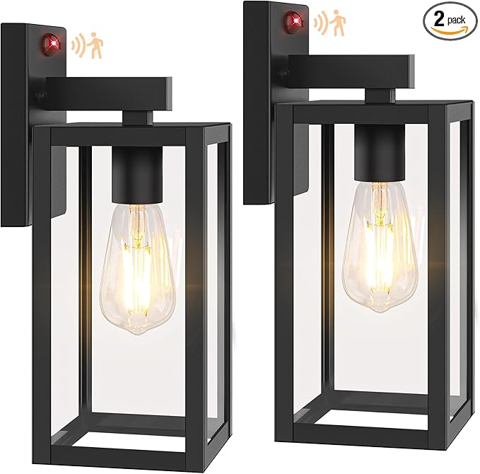 BesLowe 13" Upgraded Motion Sensor Outdoor Wall Lights, 3 Lighting Modes by BringYouBrightFuture