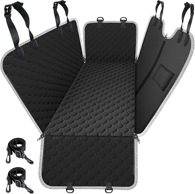 Mancro Dog Car Seat Cover for Back Seat, 2026 Upgraded 600D Heavy Duty by Mancro