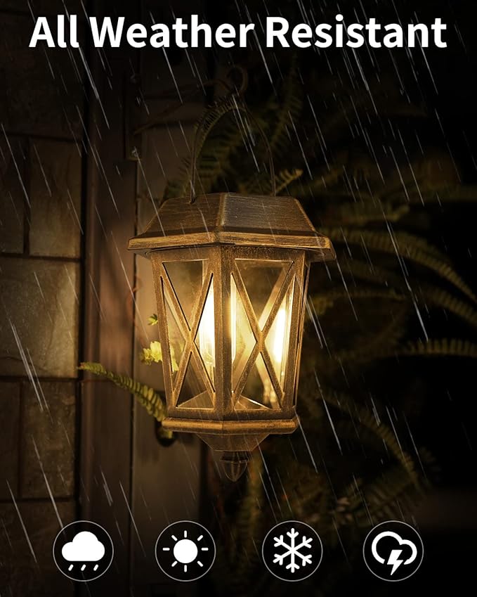 Solar Lantern Outdoor Waterproof, Metal Solar Lights Outdoor - Image 5