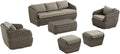 CHITA 6 Pieces Patio Wicker Furniture Set, Outdoor Rattan Bistro Set by CHITALIVING