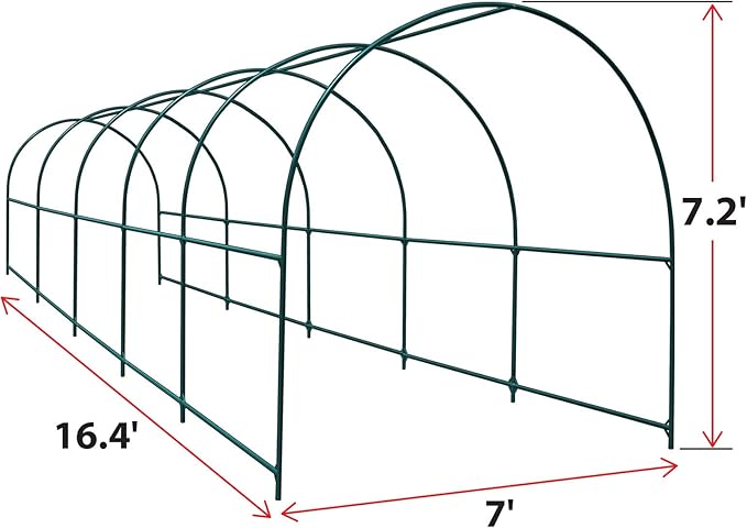 YardGrow Large Garden Support Arch Frame Climbing Plant Arch Arbor - Image 2