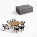 PURPLE LEAF 7 Pieces Patio Dining Set by PURPLELEAF
