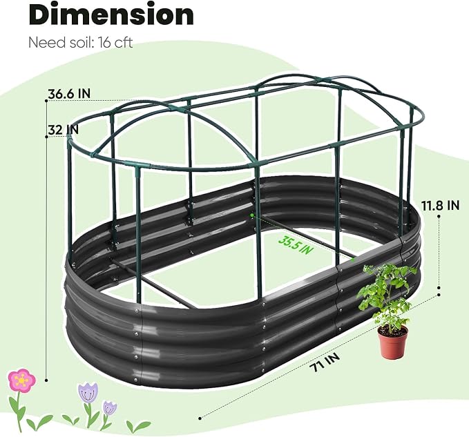 KING BIRD Raised Garden Bed - Image 6