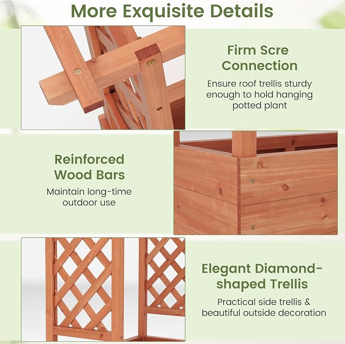 Giantex Set of 2 Raised Garden Bed - Image 6