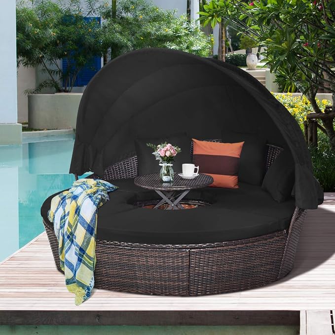 Tangkula Patio Round Daybed - Image 2