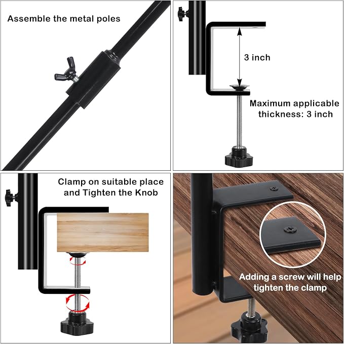 FEED GARDEN [Upgrade Version 2 Pack Bird Feeder Hanger Adjustable 43 Inch Deck - Image 4