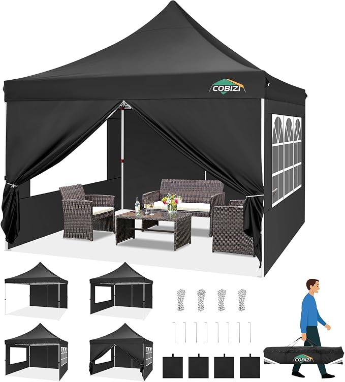 COBIZI Canopy 10x10 Pop Up Canopy Tent by COBIZI