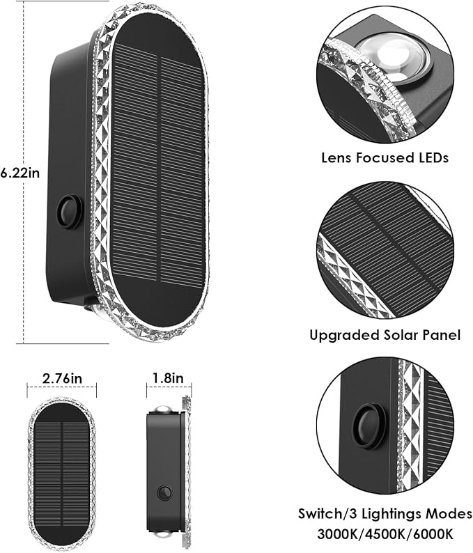 Solar Fence Lights Outdoor - Image 5