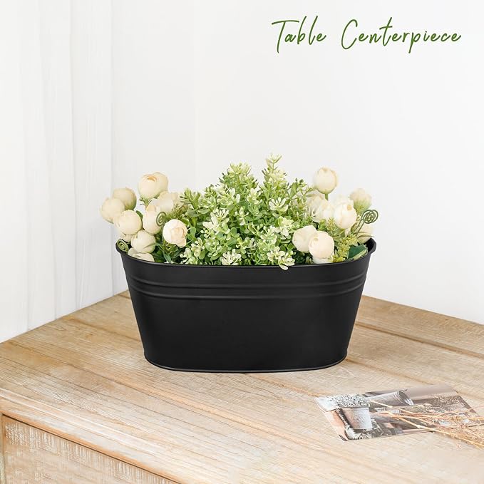Dahey 10.5 Inch Metal Iron Hanging Flower Pots - Image 7