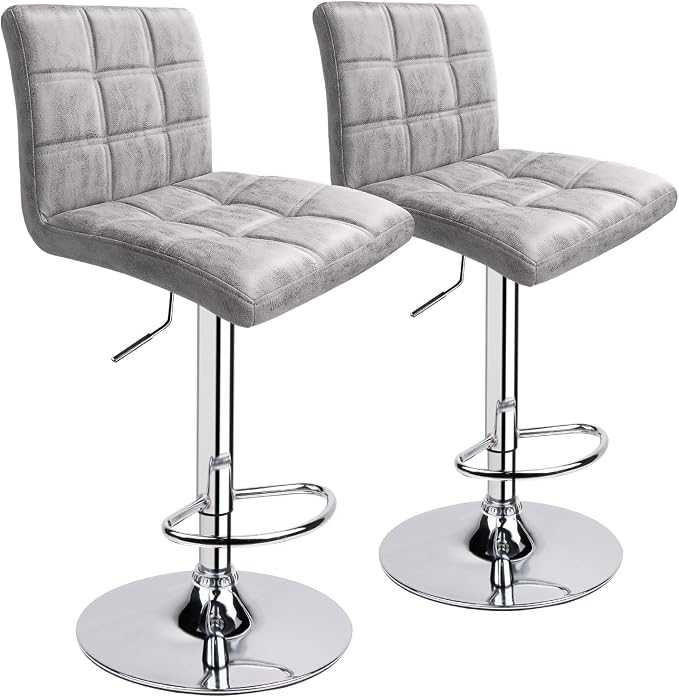 Leopard Outdoor Products Modern Square PU Leather Adjustable Bar Stools by LEOPARDPRODUCTS