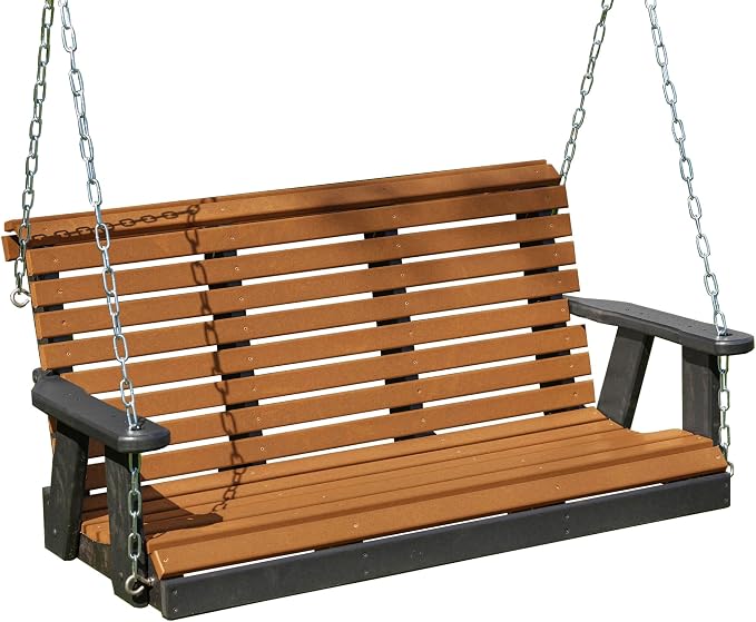 Poly Lumber Wood 5FT Porch Swing Amish Craftsmandship Made in USA HDPE by Unknown
