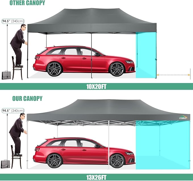 COBIZI 13x26 Pop Up Canopy Heavy Duty Canopy - Image 2