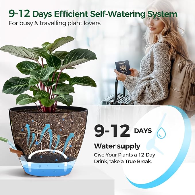 T4U 5 Pack Self Watering Pots - Image 5