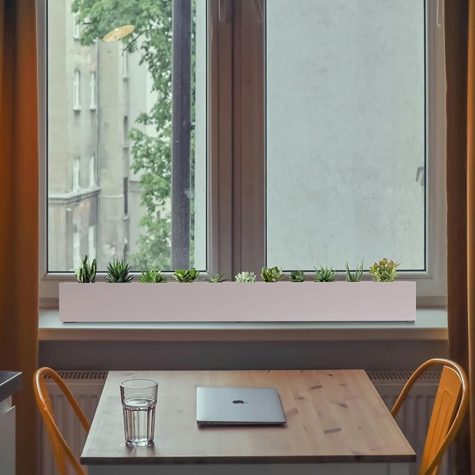 Window Sill Planter Box Trough Rectangle Planter Long Window Planters Modern - Image 9