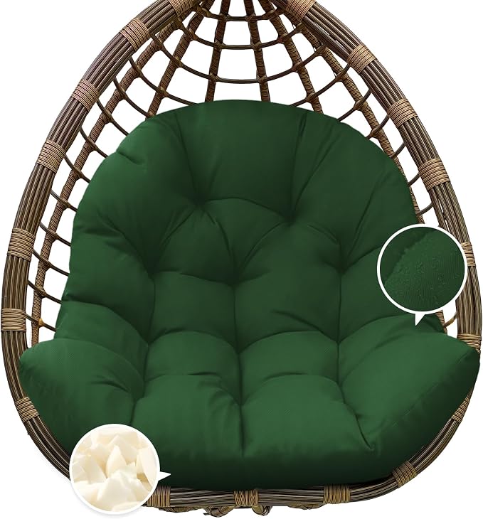 Egg Chair Cushion Replacement, Waterproof Outdoor Hanging Egg Chair Cushion by Tycdiose