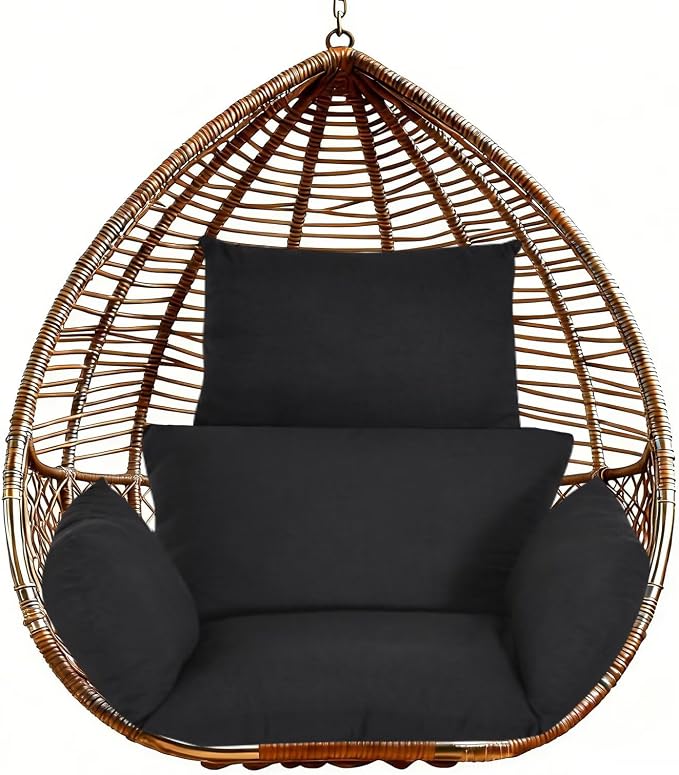 Patio Hanging Egg Chair Cushion Replacement Thicken Seat Pad Hammock Swing by ChairCushions