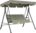 Outsunny 3-Seat Outdoor Patio Swing Chair by Outsunny