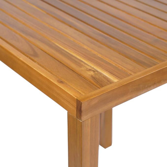 Christopher Knight Home Gree Acacia Wood Outdoor Bar Table, Wooden Patio Bar - Image 8