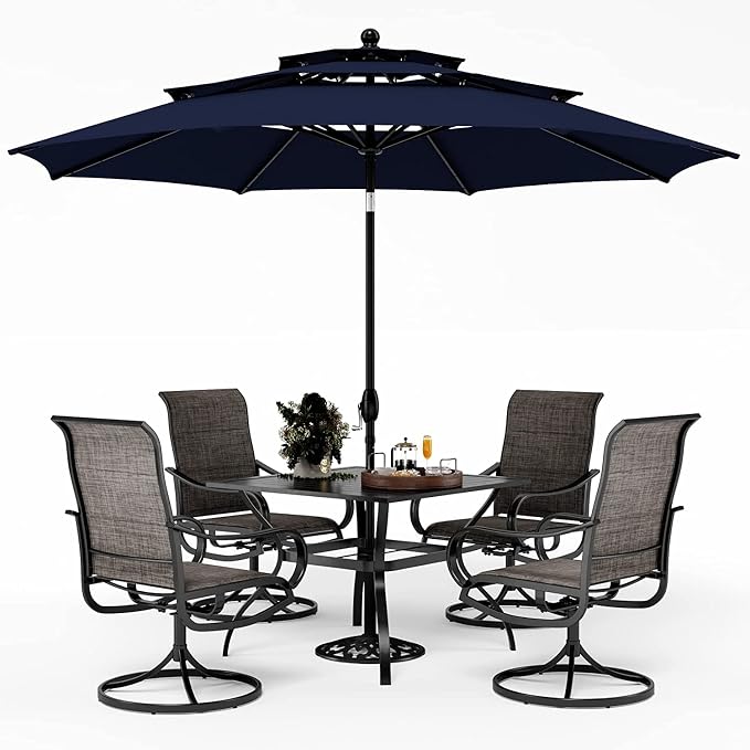 PHI VILLA Patio Dining Set by PHIVILLAThepioneerofcomfortablehouseholdsupplies