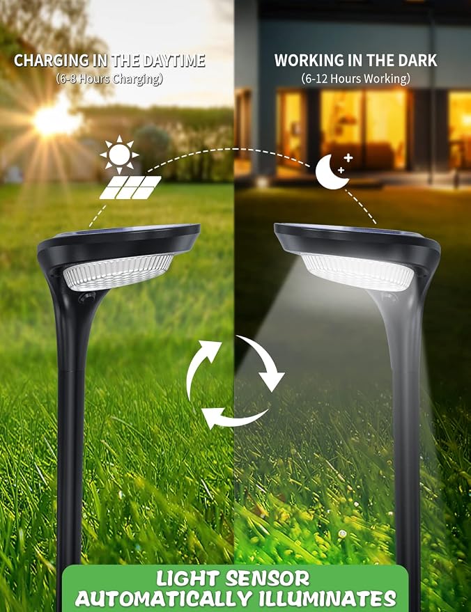 Solar Pathway Lights Outdoor 4 Pack - Image 5