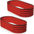 Plant & Plot Galvanized Raised Garden Beds Outdoor // 4×2×1 ft Planter Raised by PlantPlot