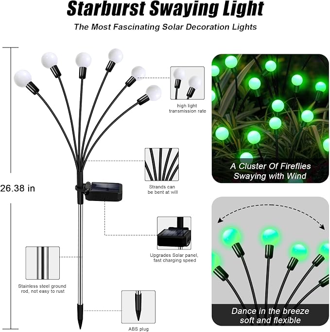 Solar Firefly Light, Christmas Lights - Image 4