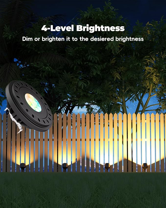 RGB PAR36 LED Light Bulb Color Changing, Warm White+15 Colors Choices on Remote - Image 4