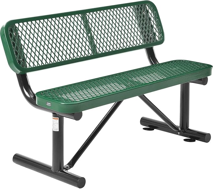 Global Industrial 4'L Heavy Duty Expanded Metal Mesh Bench by GlobalIndustrial