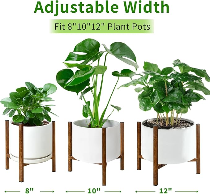 Airpark Adjustable Plant Stand Indoor, Metal Mid Century Modern Plants Stands - Image 3