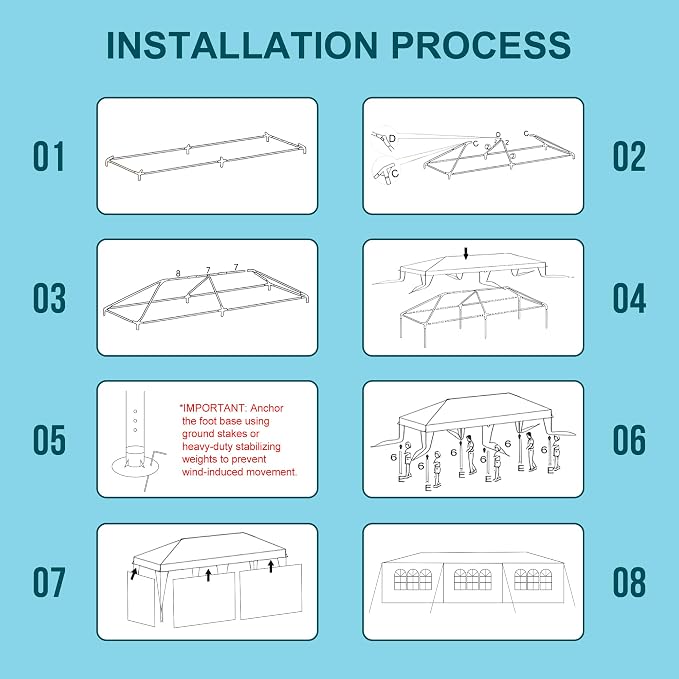 Outdoor 10' x 30' Canopy Tents - Image 2