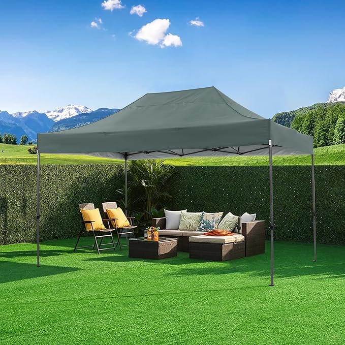 COBIZI 10x15 Pop Up Canopy Without Sidewall, Heavy Duty Canopy UPF 50+ All - Image 7