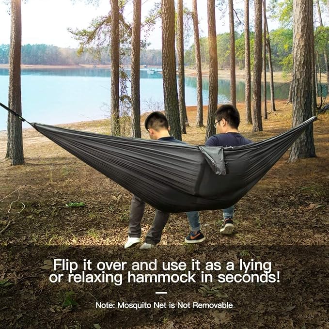 Miztli Camping Hammock with Net and Rain Fly, Portable Lightweight Outdoor - Image 6
