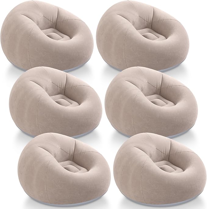 Realspring Inflatable Bean Bag Chairs Outdoor Blow up Camping Chairs Inflatable by Realspring
