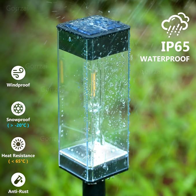 Bright Solar Pathway Lights Outdoor 8 Pack Solar Lights Outdoor LED Waterproof - Image 7