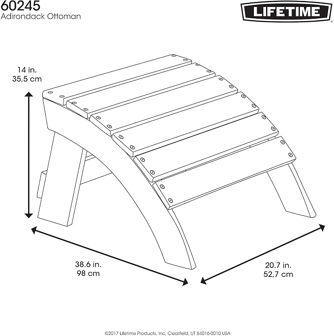 Lifetime 60245 Adirondack Ottoman - Image 3