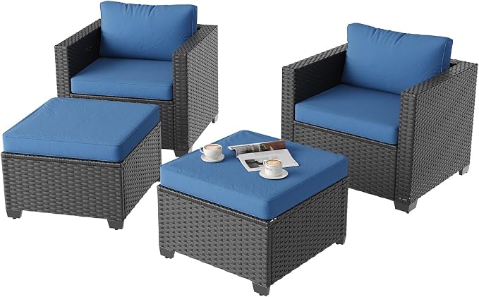 Aoxun 4 Piece Patio Furniture Set - Image 8