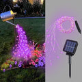 ZNYCYE Solar Waterfall Fairy Bunch Lights Outdoor Waterproof 200LEDs 8 Modes by ZNYCYE
