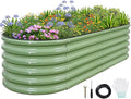 1MORE Galvanized Raised Garden Bed- Planter Garden Boxes Outdoor, Raised Beds by 1MORE