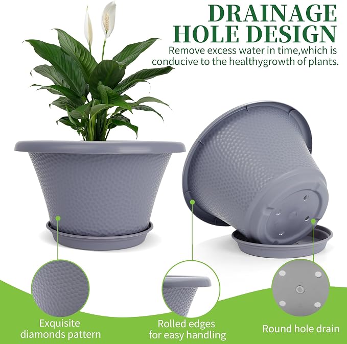 Quarut 12 Inch Large Planter Pot - Image 4